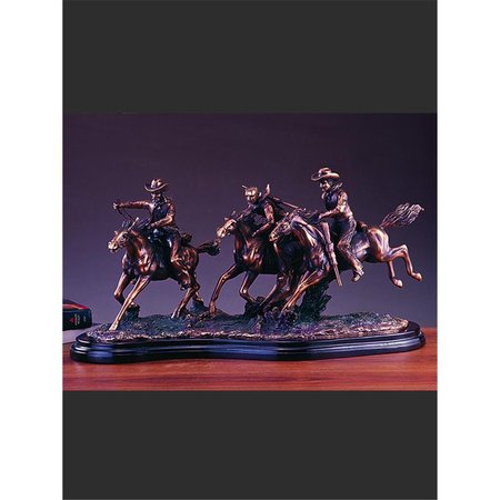 MARIAN IMPORTS Marian Imports 54031 Three Cowboy Sculpture - 22 x 11.5 in. 54031